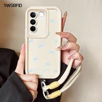 Gambar YWSBFID Casing Hp untuk VIVO V27 5G V27 Pro 5G Case Pola Pita polkadot Kasing Anti Sidik Jari Kesing Cesing Silikon Gaya baru Lanyard Softcase Casing - Gaya1, VIVO V27 5G dari YWSBFID MALL Kab. Tangerang 4 Tokopedia