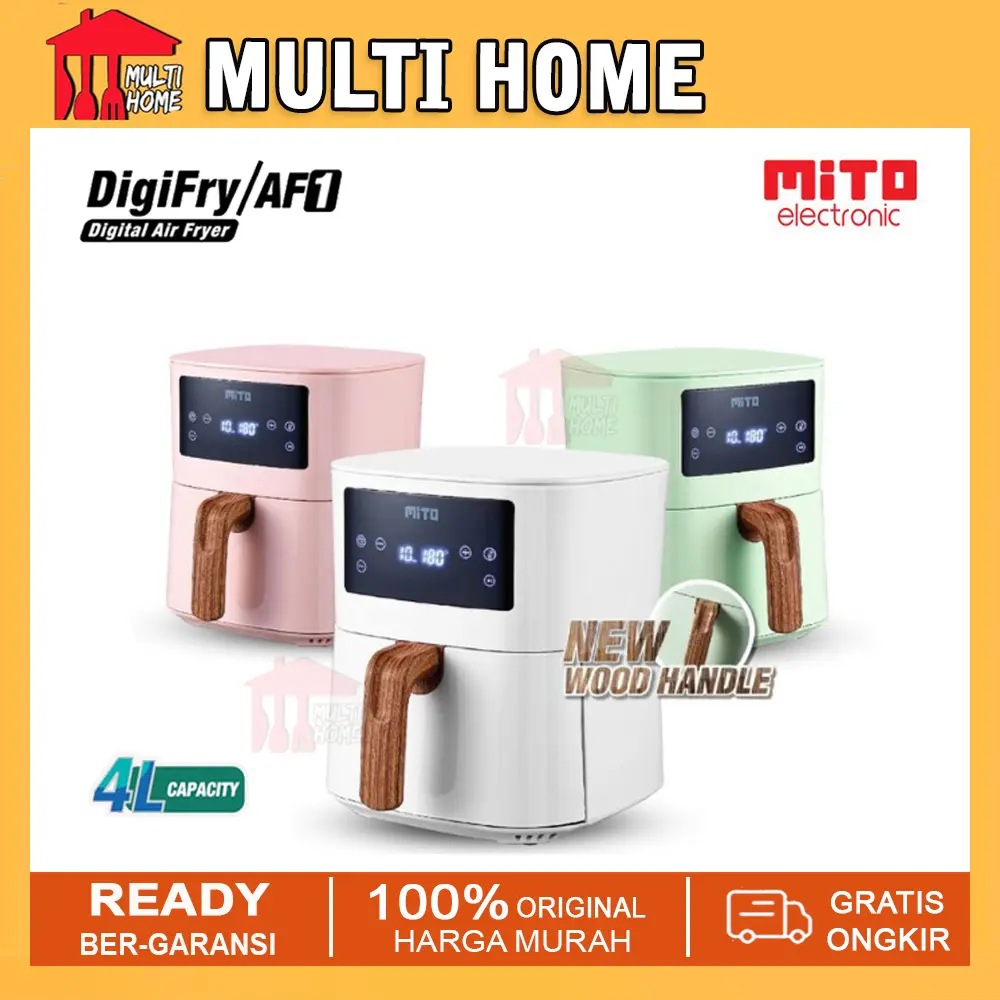 Mito Digital Air Fryer AF1 - Menggoreng tanpa Minyak