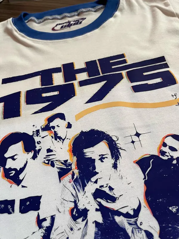 baby tee ringer tee the 1975 y2k style crop tee Baju Katun Rib Top 2