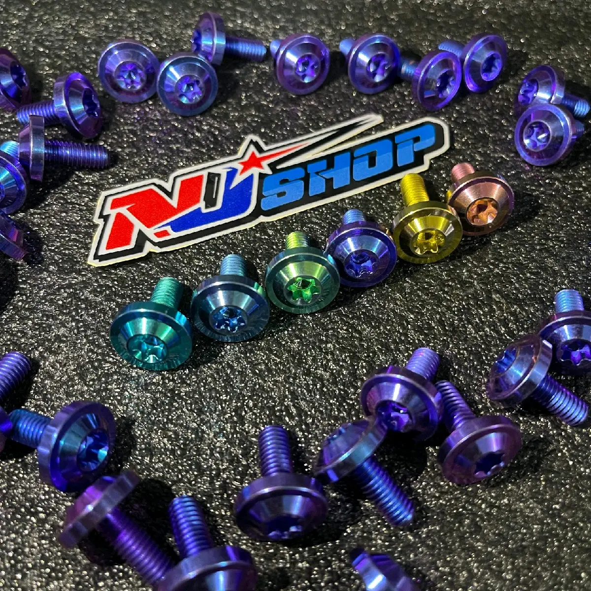 Baut probolt titanium GR5 M6 x 15 bighead drat 10 panjang 1,5 cm model bighead untuk tameng depan,spakbor, cover knalpot, dll HARGA SATUAN