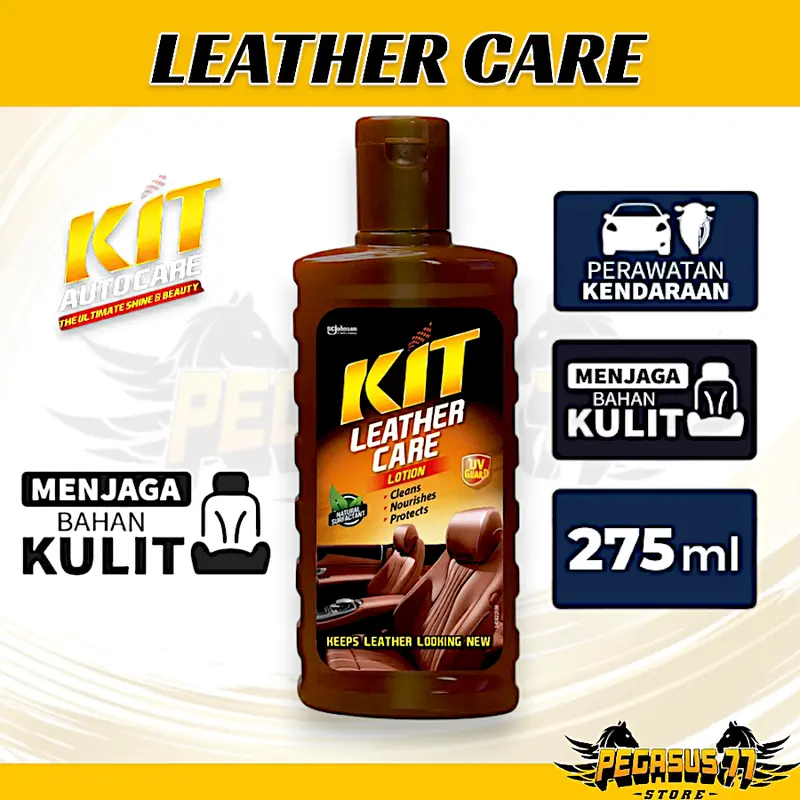 DETAILING PEMBERSIH INTERIOR MOBIL JOK PLAFON TAHAN LAMA KIT LEATHER CARE 375ML 0