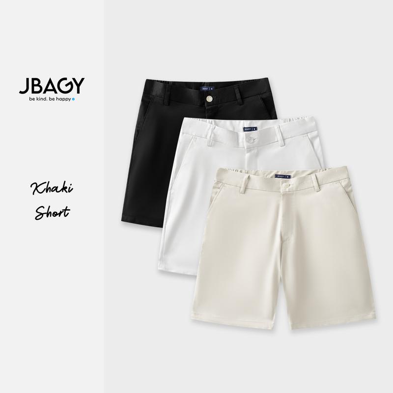 Quần short nam JBAGY vải kaki cotton cao cấp co giãn - JN2401