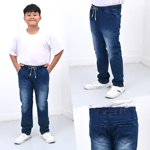 Celana Jeans Panjang Denim Anak Tanggung - Anak gendut BB 23 kg sampai 53 kg Jeans Street 12-13 tahun- Fashion