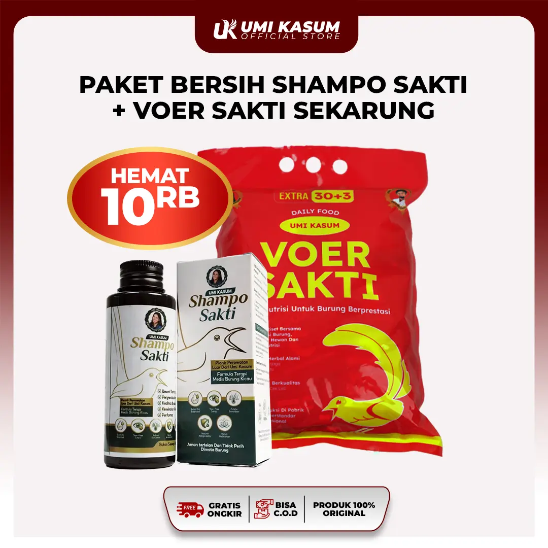 Voer 1 Karung+Shampo Sakti