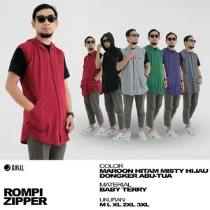 ROSAL - Rompi Sholat Rosal ZIPPER - Ukuran mulai M - Jumbo XXXL