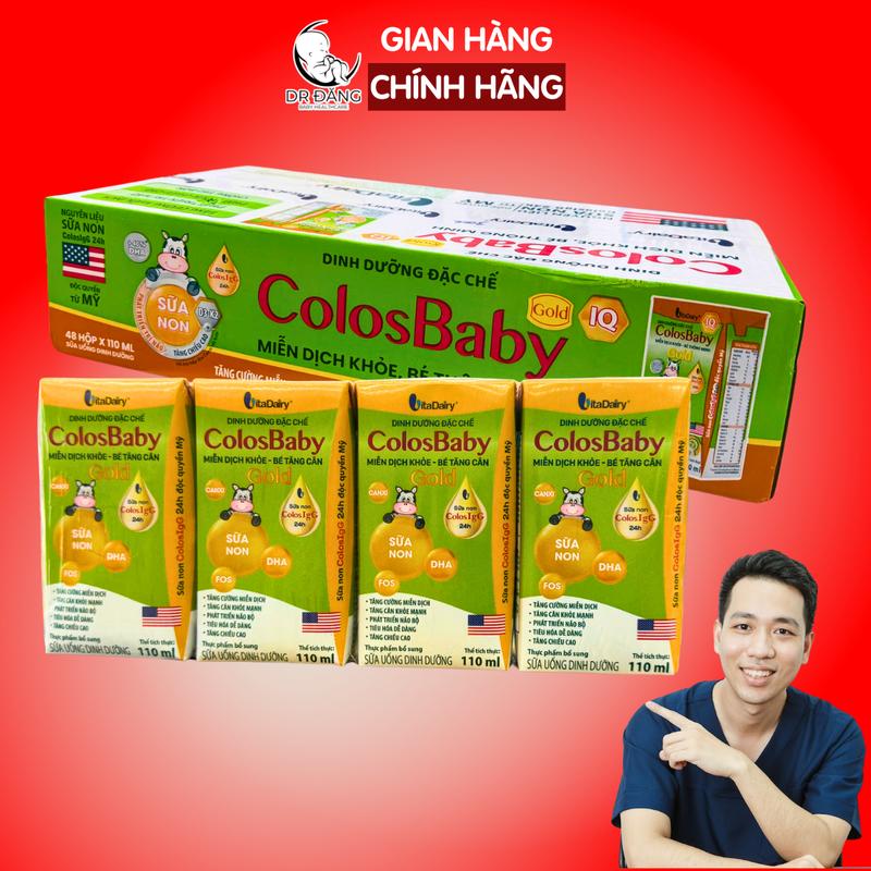 Thùng 48 hộp sữa bột pha sẵn Colosbaby Gold 110ml