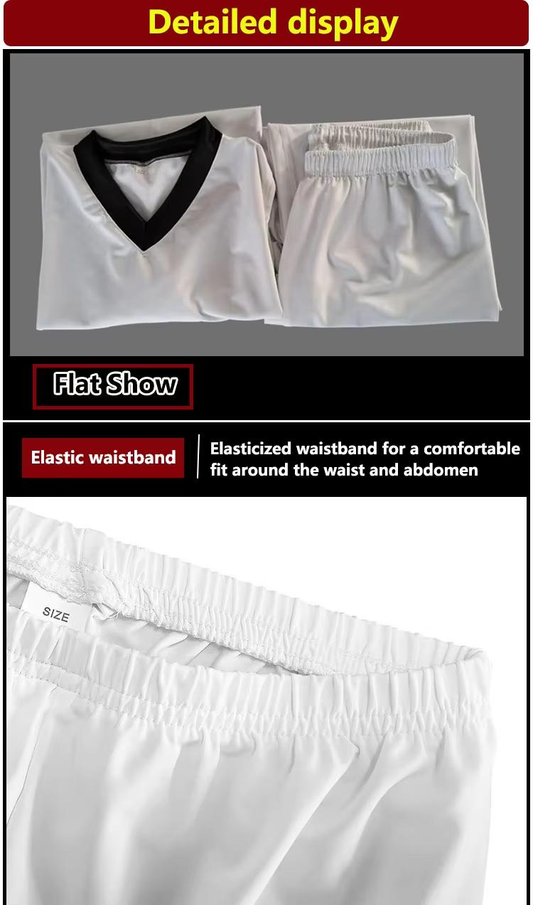 Product Introduction of Stretchable Quick Dry Taekwondo Uniforms Children and Adults Training Competition WTF Uniforms 110-200CM 4