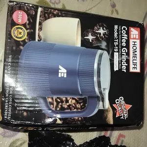 Penggiling listrik berdaya tinggi AE 500ML 300W + motor berkecepatan tinggi 28000 rpm, bilah baja tahan karat food grade bermata 8, kompak dan portabel + pembuangan panas cepat, kebisingan rendah, pengiriman 24 jam, blender chopper processor Air Kayu