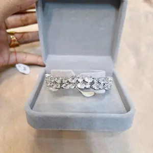 gelang permata zirconia plating rodium /premium