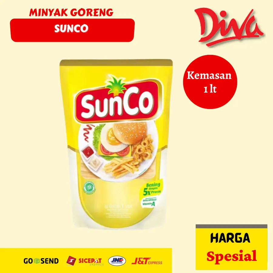 Minyak Goreng Sunco Pouch 1 liter / Sunco Oil Refil 1 liter