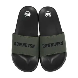 Rown Division Official Sandal Danton Black Army Sendal Pria