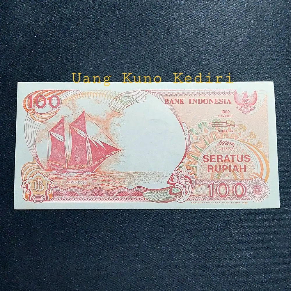 Koleksi Unik Kuno Langka Rp 100 Kapal Pinisi Tahun 1992