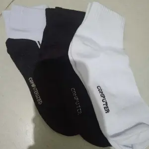 Paket 3 pasang dan 6 pasang kaos kaki anak SD SMP SMA - kaos kaki hitam putih pendek/Kaos Kaki sekolah Seragam Fashion