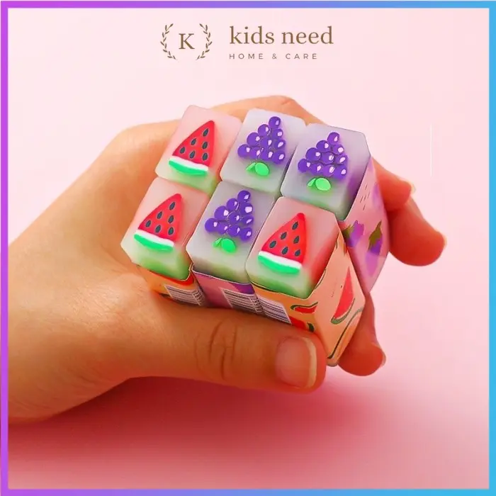 Penghapus Pensil Karet wangi / Eraser Hapusan Pensil Motif Dino Bola dan Buah 1 Pcs Penghapus Eco PVC / Eraser Unik Lucu 7