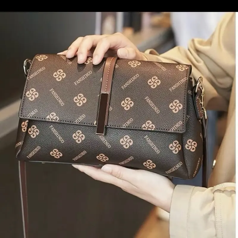 Túi xách nữ kẹp nách đeo chéo khoá Lan xinhboutique 20cm
