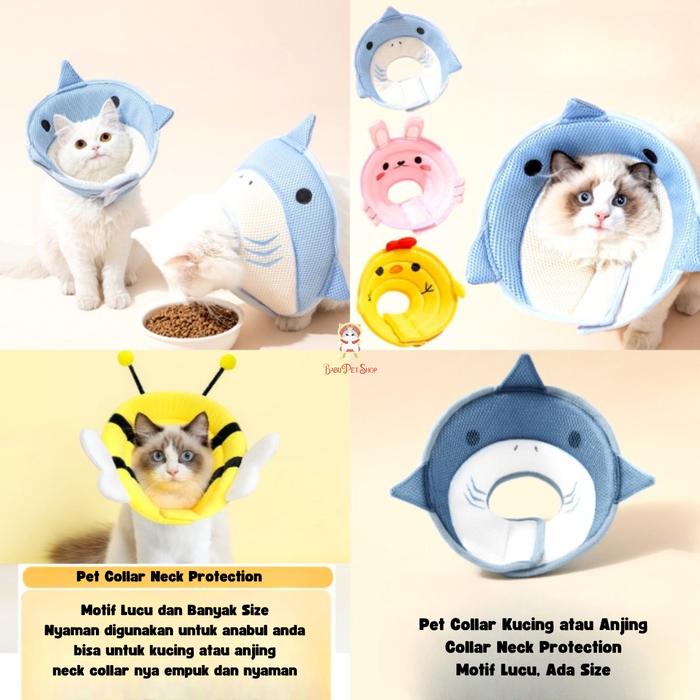 Jual Pet Collar Neck Protection Corong Cone Leher untuk Anabul Kucing ...