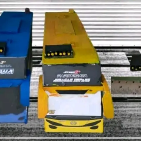 Cortas Mini, Corong Atas Miniatur mainan tidak bunyi Toys 3