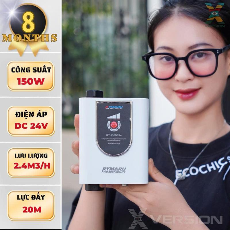 Máy bơm tăng áp 24v RYMARU 150w tăng áp cho 2,3 thiết bị phòng vệ sinh.siêu êm không nén áp đường ống