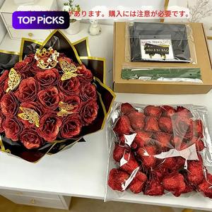 人工ローズブーケ、11/36本セット DIY ロマンティックフェイクローズフラワーブーケ、ホームパーティーや結婚式、記念日、フェスティバル用装飾花