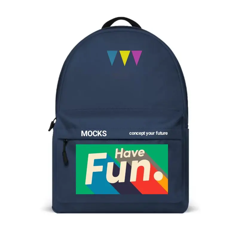 MOCKS Have Fun Tas Pria Ransel Sekolah Bags Laptop Backpack 2