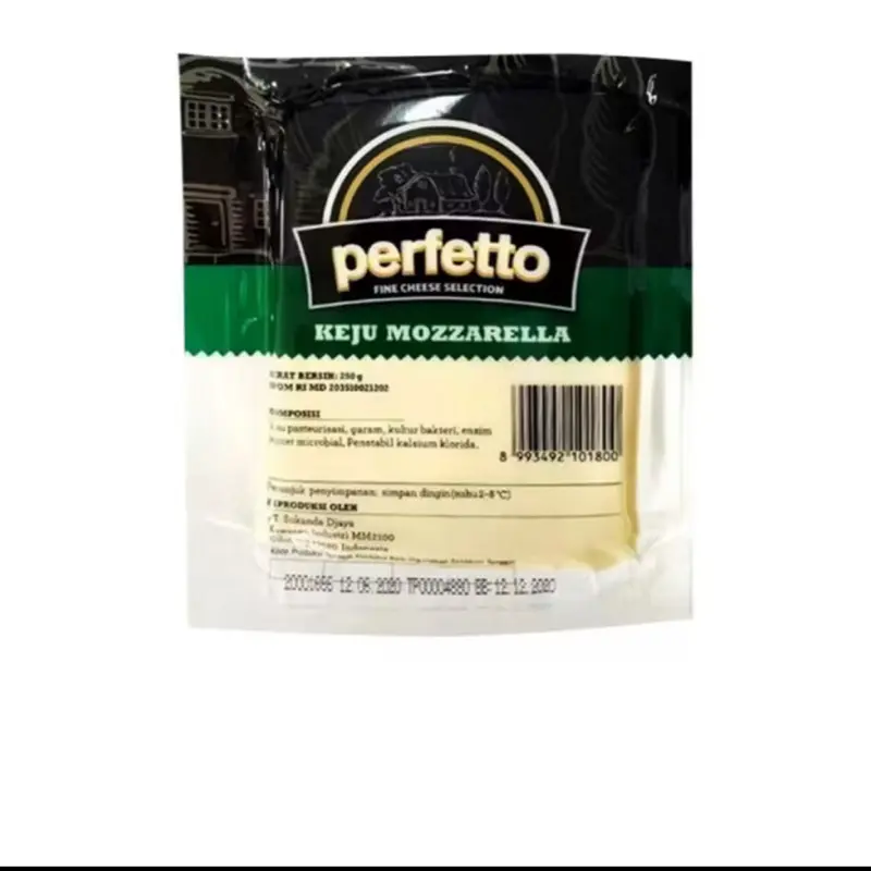 Keju Mozzarella Perfetto 250gr Pack Original