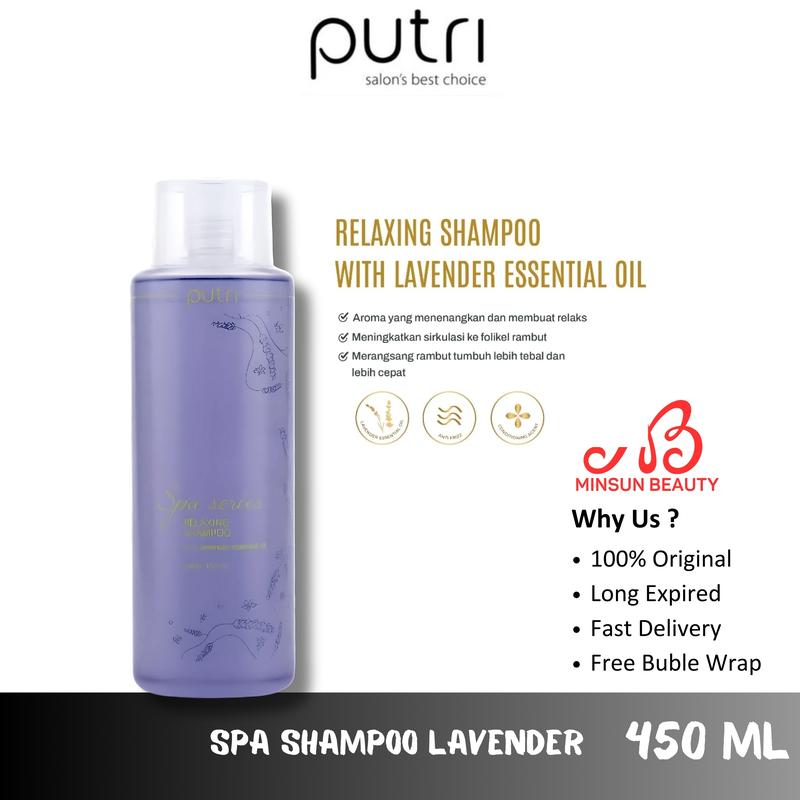 PUTRI Spa Relaxing Shampoo With Lavender Essential Oil 450ml 0