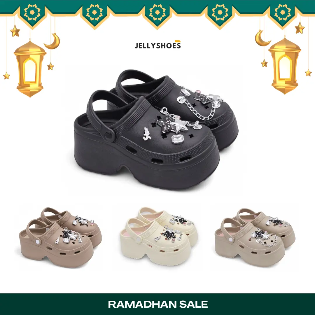 Sandal Baim Wanita Dewasa Sandal Selop Wanita Tebal 9cm Bahan Karet EVA Premium Antislip Empuk dan Ringan Shoes