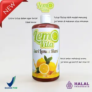[Promo Ramadan] BPOM Halal Lemovita 500ml Sari lemon jus lemon murni Air Botol