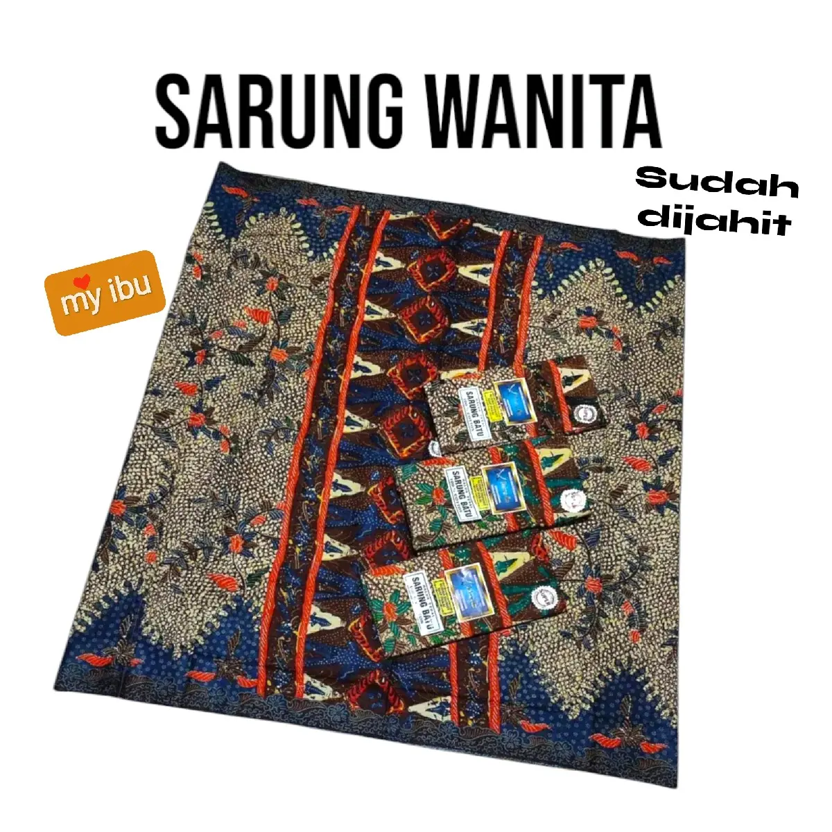 SARUNG WANITA SUDAH DIJAHIT MOTIF BUNGA BISA PILIH WARNA HARGA SATUAN