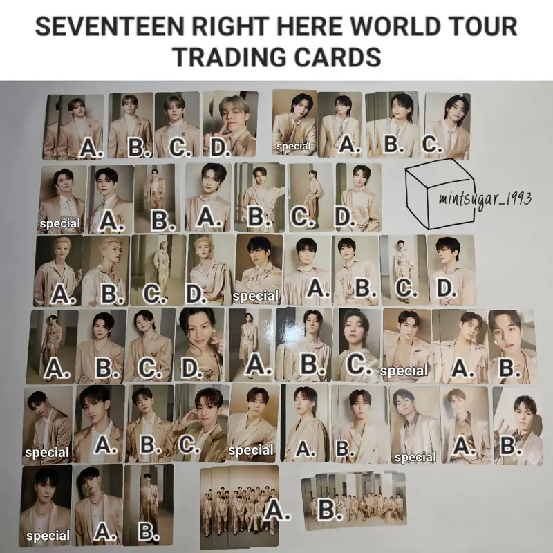 READY STOCK ] [ INCLUDE PACKING ] SHARING TRADING CARD SEVENTEEN