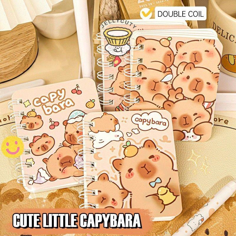 Hoạt Hình Dễ Thương Capabala A7 Cuộn Máy Tính Xách Tay Dòng Ngang A7 Notebook Notepad Sinh Viên Sổ Tay Di Động