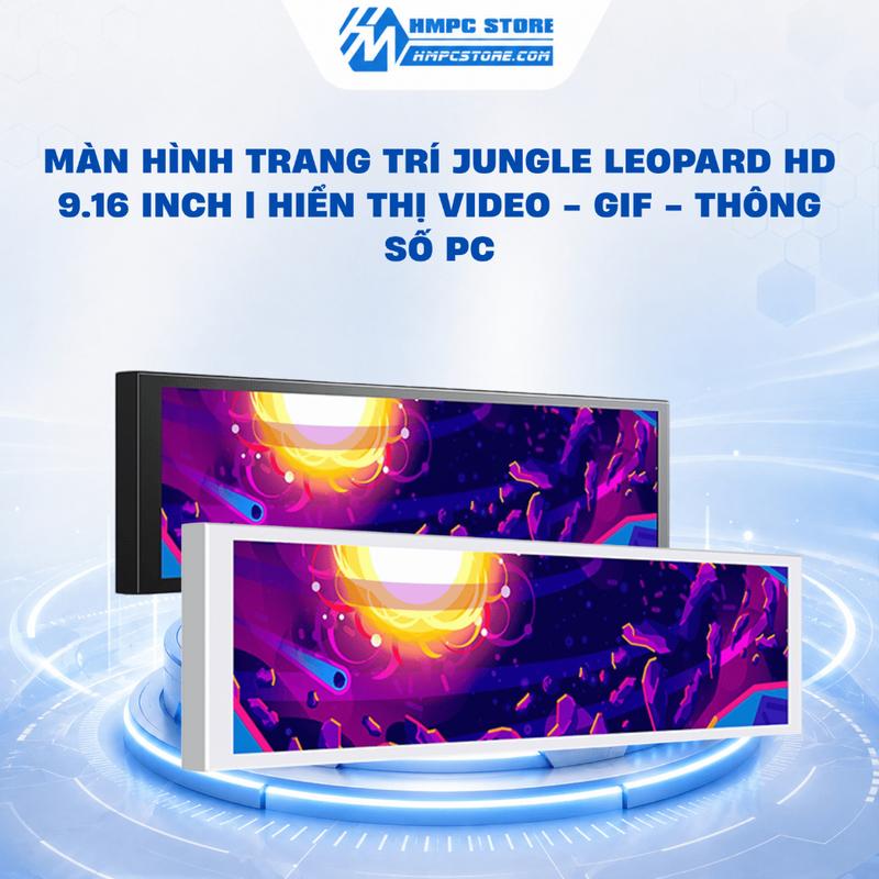 Màn hình trang trí Jungle Leopard HD 9.16 inch | Hiển Thị Video - GIF - Thông số PC, BH 1 năm