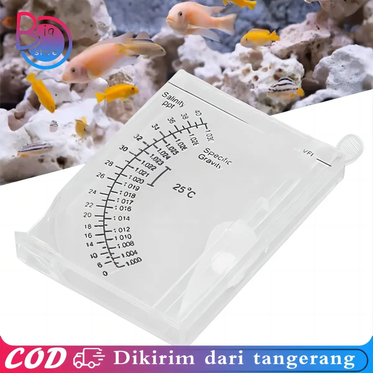 Salinity Hydrometer Universal Salt Water Salinity Meter Alat Asin Laut Pengukur Kadar Garam Air Laut