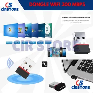Dongle Wiifi Speed 300MBPS, USB WIFI Adaptor For PC Laptop Notebook Macbook DLL, USB Wireless Adapter 802.11N
