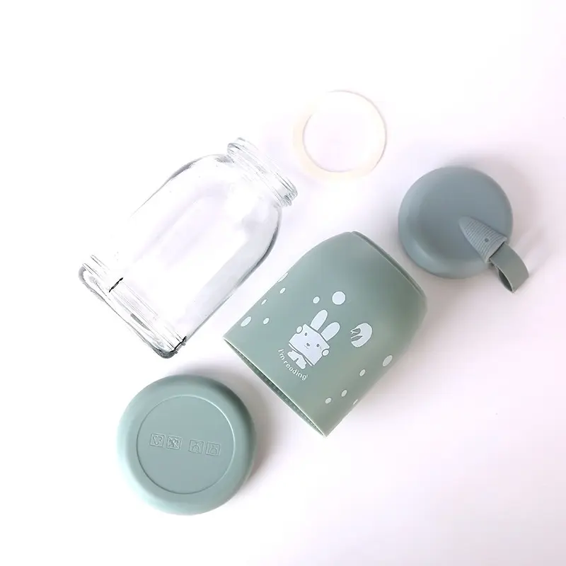Botol Air Minum Kaca Bunny Kelinci / Botol Minum Rabbit Lucu Bottles Kitchenware Water 3