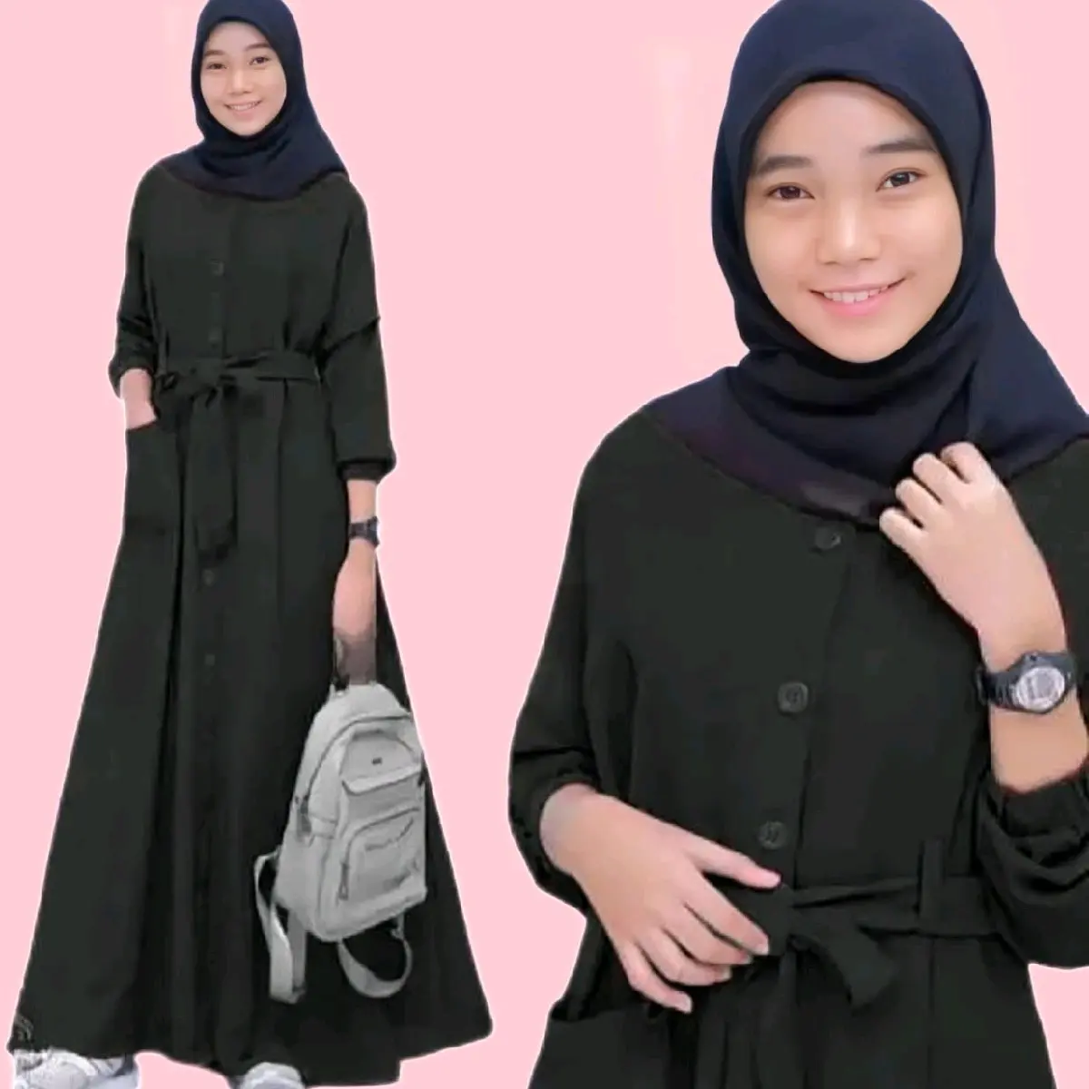 GAMIS ANAK PEREMPUAN REMAJA TANGGUNG BAHAN CRINKLE MODEL TERBARU SIMPEL DAN ELEGAN