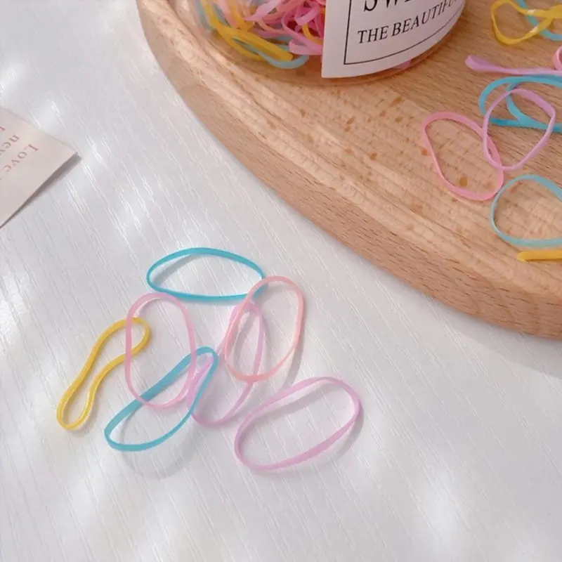 Deal 1k J&T - Dây Thun Cột Tóc Nhiều Màu - TTP117 - Phụ Kiện Tóc Handmade Accessory