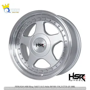 Velg Mobil Racing ring 16 Perugia Pcd 4x100/4x114,3 Cocok Buat Mobil Brio Jazz Yaris City Livina Avanza Xenia Pelek berkualitas