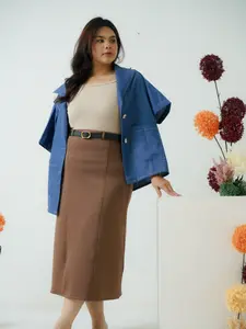 Xtramiles - Gwen Skirt Big Size Fit and Flare 6 Colors | Rok Casual Formal / Rok Kerja Kantor Panjang Big Size XL XXL XXXL