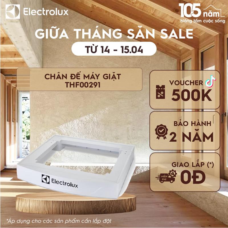 Chân đế máy giặt Electrolux nâng máy lên cao tránh tiếp xúc bề mặt sàn giảm tiếng ồn, giảm rung lắc THF00291, chống rung lắc