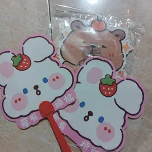 MUMUSLAB NEW! Atk Kipas Tangan Karakter Lucu Motif Cartoon Animal HL-SO012