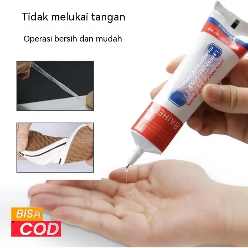 Lem Sepatu Sandal Kuat 50-60ml Lengket Waterproof Tahan Air Perekat Nambal Tanpa Bekas