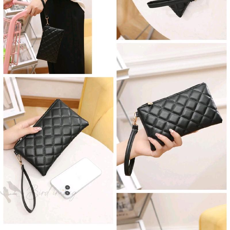 Dompet hp dan uang motif bordir tas tangan wanita terbaru wristlet gaya Korea 2