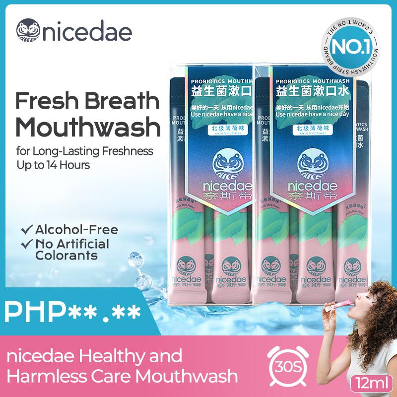 nicedae Mint Mouthwash Oral – Freshens breath, eliminates odors ...