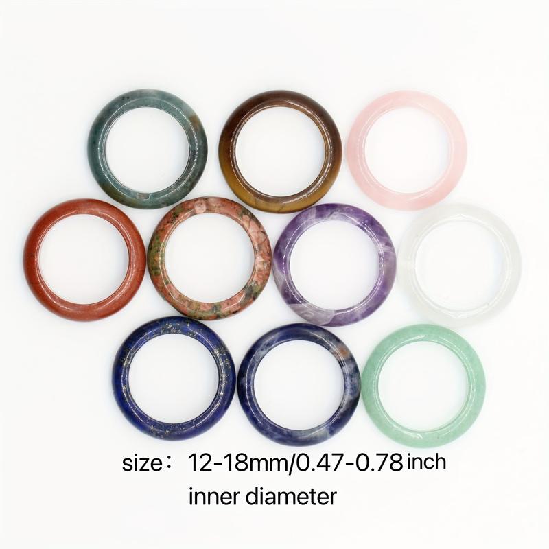 30pcs  mixed natural crystal rings, crystal gifts, jewelry, women's/men's rings 3