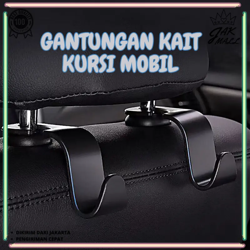 Gantungan Kait Kursi Mobil Back Seat Headrest Organizer Hanger Storage Hook JM