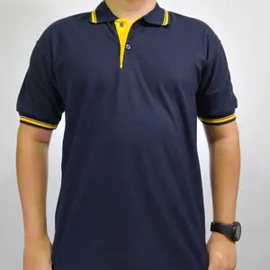 VR Kaos Poloshirt/Kaos Kerah Kombinasi Dewasa Pria-Wanita Lengan Pendek Bahan Polo Pique Lembut Stretch Nyaman untuk Sehari-hari