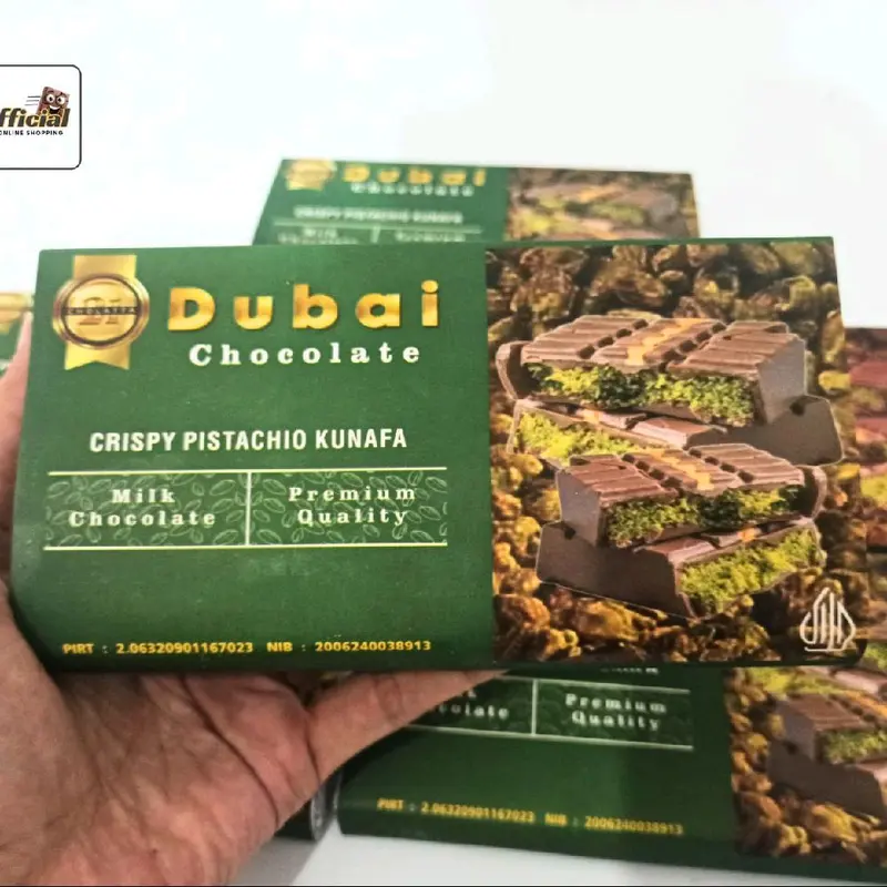 Coklat Dubai C21 Hijau | Dubai Chocolate C21 | Pistachio Kunafa Cokelat viral 0