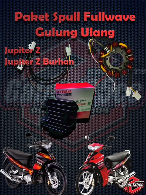 Paket Spul fullwave Jupiter Z, Jupiter Z Burhan set Kiprok Nmax dan kabel kit fullwave PNP suport Daymaker atau biled PNP fullwave 1