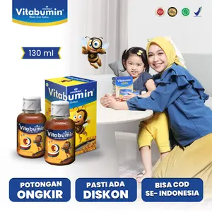 PAKET VITABUMIN 2 BOTOL 130ml Vitamin ikan gabus madu anak memelihara kesehatan